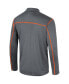 Фото #1 товара Men's Gray Oklahoma State Cowboys Cameron Quarter-Zip Windshirt