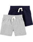 Фото #2 товара Baby 4-Pack Pull-On Shorts Set 6M