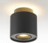 Фото #1 товара Budbuddy LED 6 W + 5 W Double Light Source Black Ceiling Light Spotlight Surface-Mounted Spotlight High Quality Ceiling Spotlight GU10 3000 K [Includes 5 W Bulb] [Energy Class F]