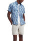 Фото #5 товара Men's Ives Summer-Fit Tropical Leaf-Print Button-Down Shirt