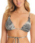 Фото #1 товара Women's Crisscross-Back Tie-Front Triangle Bikini Top