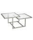 Фото #3 товара Amalie 2-Tier Satin Coffee Table, 43" x 23"