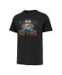 Фото #2 товара Men's Black Distressed Miami Dolphins Regional Franklin T-shirt