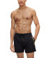 ფოტო #1 პროდუქტის Men's Metallic Logo Quick-Drying Swim Shorts