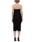 Фото #2 товара Hervé Léger Draped Halter Fringe Midi Dress Women's S