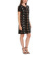 Фото #3 товара Women's Diamond Sequin T-Shirt Dress