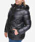 Фото #3 товара Plus Size Shine Hooded Packable Puffer Coat, Created for Macy's