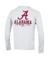 Фото #4 товара Men's White Alabama Crimson Tide Team Stack 3-Hit Long Sleeve T-shirt