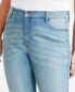 Фото #6 товара Plus Size High-Rise Straight-Leg Jeans, Created for Macy's