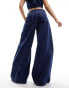 Lioness low rise baggy jeans in indigo wash