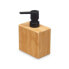 Soap Dispenser Black Bamboo Plastic 9,7 x 15 x 5,8 cm (12 Units)