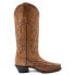 Ferrini Scarlett Embroidery Snip Toe Cowboy Womens Brown Dress Boots 8426103