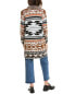 Фото #2 товара Rain + Rose Fringe Cardigan Women's