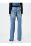Фото #28 товара Straight Jean Kot Pantolon Yüksek Bel Düz Paça - Eve Jeans