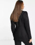 River Island – Jacquard-Blazer in Schwarz mit Strassbesatz, Kombiteil