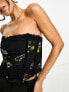 AllSaints Kym Eugenia corset in black 36 - фото #3