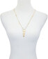 ფოტო #2 პროდუქტის Gold-Tone Charm Pendant Long Necklace