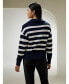 Фото #3 товара Women's Collared Quarter-Zip Wool Sweater for Women