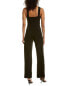 bebe 297672 Womens Choker Neck Jumpsuit Black Size 6