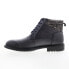 English Laundry Reuben EL2284L Mens Blue Leather Lace Up Casual Dress Boots 11