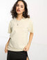 Фото #2 товара AllSaints Pippa boyfriend t-shirt with embroidered logo in ecru