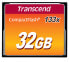 Transcend CompactFlash 133x 32GB - 32 GB - CompactFlash - MLC - 50 MB/s - 20 MB/s - Black
