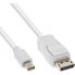 Фото #2 товара InLine Mini DisplayPort to DisplayPort Cable white 1.5m