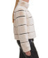 Фото #2 товара Womens Faux-Leather Trim Faux-Fur Short Coat