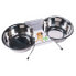 Фото #2 товара WUAPU Inox 2x2.80L Double Dog Feeder