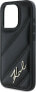 Фото #6 товара Karl Lagerfeld Karl Lagerfeld KLHCP15LPQDSMGK iPhone 15 Pro 6.1" czarny/black hardcase Diagonal Quilted Script