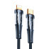 Фото #1 товара Kabel przewód z inteligentnym wyłącznikiem USB-C - iPhone Lightning 1.2m - czarny