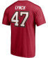 Фото #4 товара Men's John Lynch Red Tampa Bay Buccaneers NFL Hall Of Fame Class Of 2021 Name and Number T-shirt