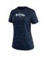 Фото #2 товара Women's Navy Seattle Mariners Authentic Collection Velocity Performance T-shirt