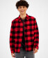 Фото #1 товара Men's Carter Plaid Shirt Jacket, Created for Macy's