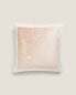 Фото #1 товара Cotton cushion cover with floral embroidery