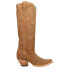 Фото #1 товара Corral Boots Suede TooledInlay Tall Snip Toe Cowboy Womens Brown Casual Boots A