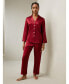 ფოტო #11 პროდუქტის Women's 22 Momme Full Length Silk Pajamas Set