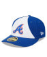 ფოტო #1 პროდუქტის Men's White and Royal Atlanta Braves 2023 City Connect Low Profile 59FIFTY Fitted Hat