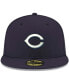 Фото #3 товара Men's Navy Cincinnati Reds Logo White 59FIFTY Fitted Hat