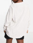 Фото #2 товара Volcom Iconic oversized long sleeve top in cream