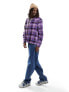 Фото #5 товара Obey ray plaid heavyweight shirt in purple