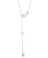 ფოტო #4 პროდუქტის Hello Kitty Diamond Silhouette Pendant Necklace (1/20 ct. t.w.) in 10k White & Rose Gold, 16" + 2" extender