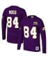 Фото #5 товара Men's Randy Moss Purple Minnesota Vikings 2000 Retired Player Name and Number Long Sleeve T-shirt