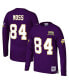 Men's Randy Moss Purple Minnesota Vikings 2000 Retired Player Name and Number Long Sleeve T-shirt Фиолетовый, S - фото #5