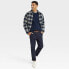 Фото #2 товара Men's Cable Knit Pullover Sweater - Goodfellow & Co Navy Blue M