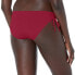 Roxy Women's Standard Solid Beach Classics Full Bikini Bottom, Tibetan RED, XL