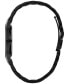 ფოტო #2 პროდუქტის Men's Diamond-Accent Black Stainless Steel Bracelet Watch 40mm