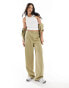 Фото #2 товара Noisy May high waisted wide leg tailored trouser- co-ord in sand