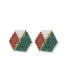 ფოტო #1 პროდუქტის Casey hexagon post beaded earrings desert