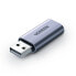 Фото #1 товара Adapter przejściówka audio na słuchawki USB-A do miniJack 3.5mm szary